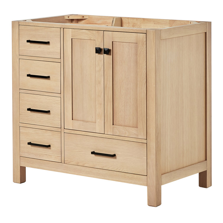 Panchuri Right Offset 36 Single Bathroom Vanity Base Only
