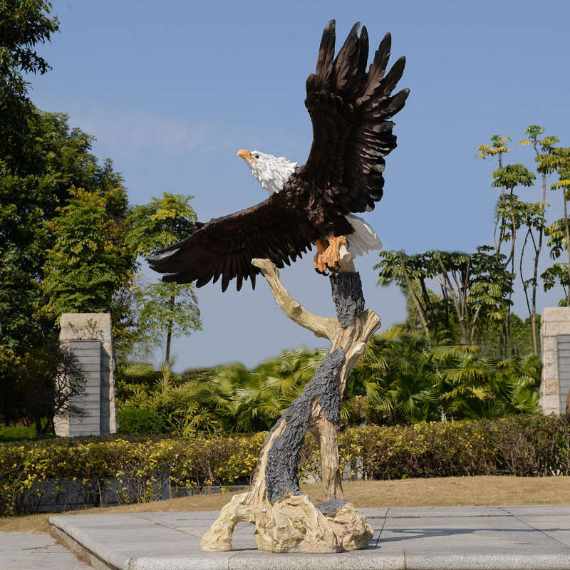 Majestic Eagle Perched Statue