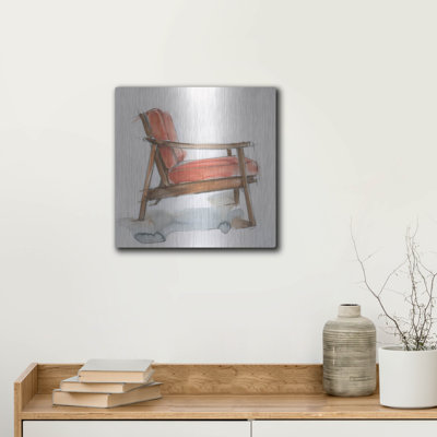  'Retro Comfort 3' by Ethan Harper Metal Wall Art, 12" x 12"