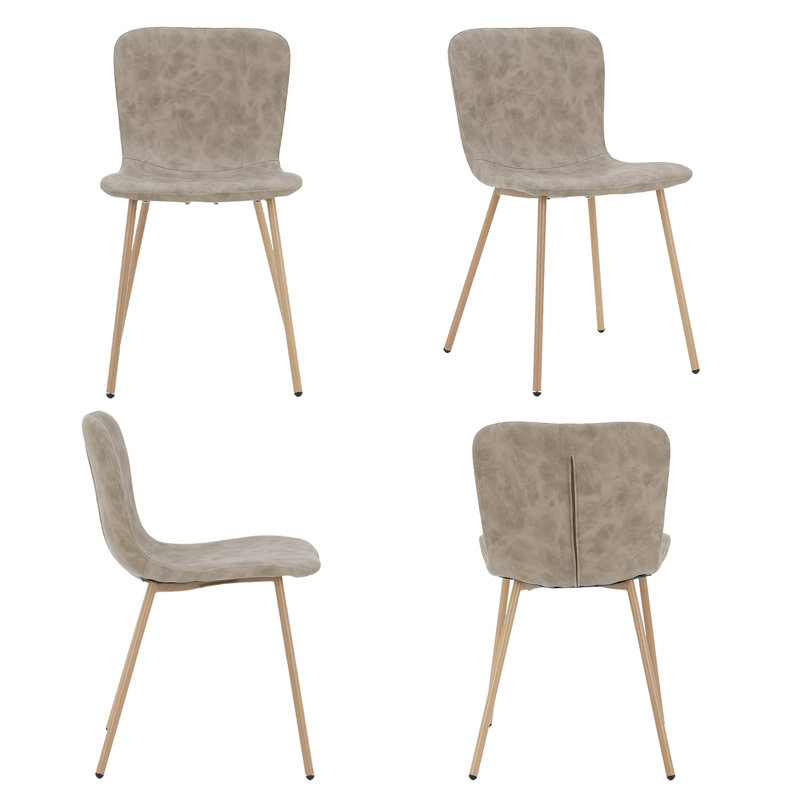Mose Upholstered Dining Chair x4, 2, Brown