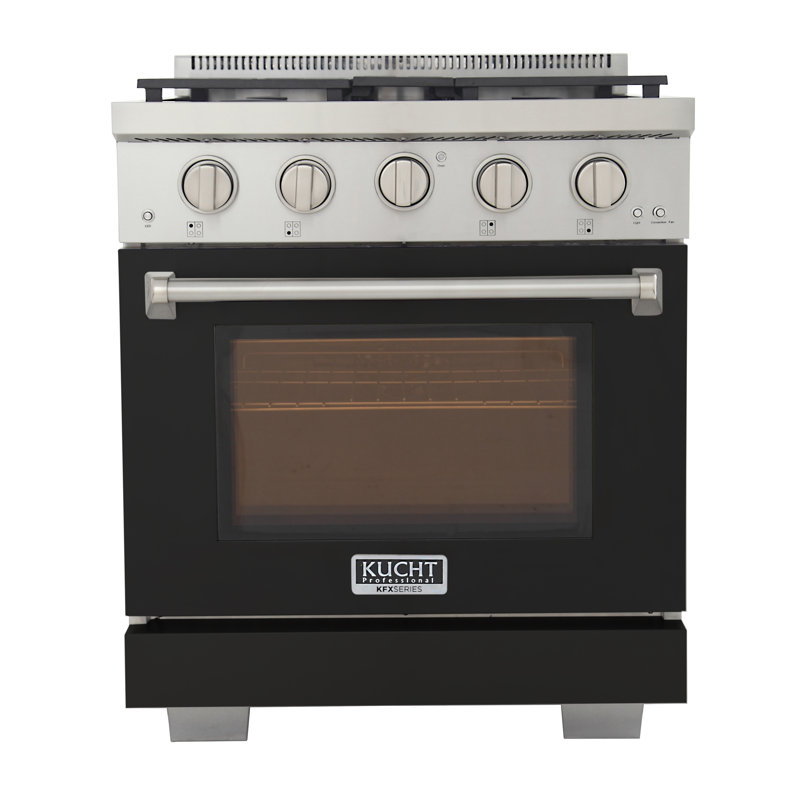 30 po 4,2 pieds cubes Pied autoportant, Propane liquide, Noir