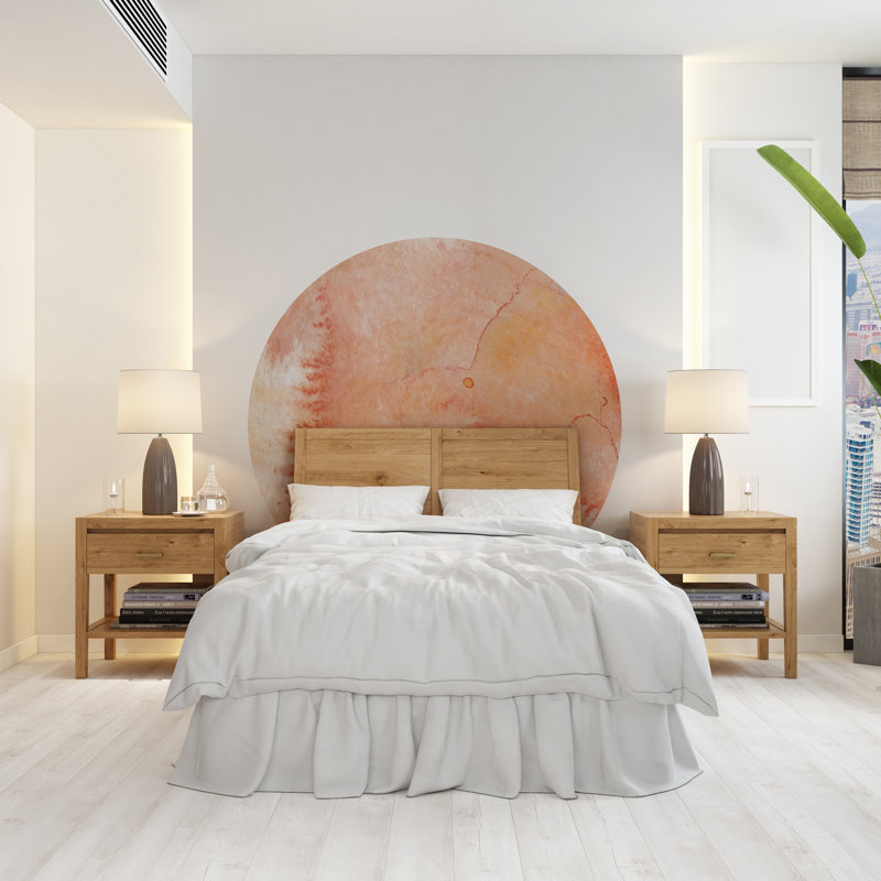 Boho Wall Decal, Bed Circle Sticker, Hedboard Wall Decal, 50" H x 50" W