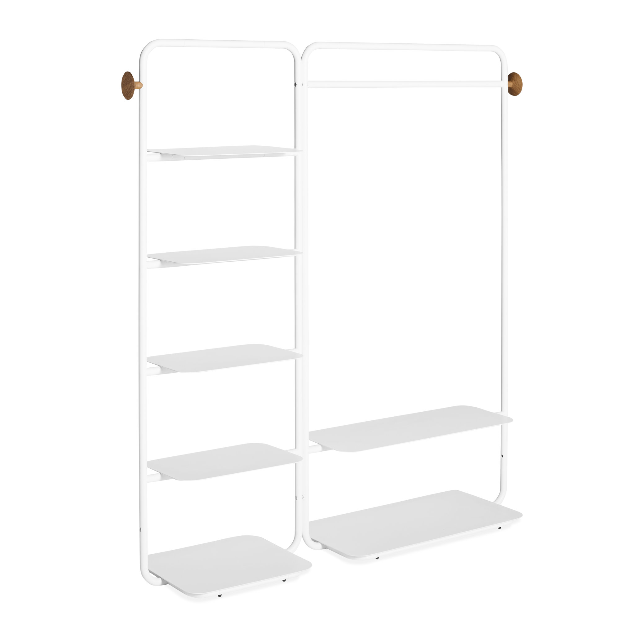 Garden Party Wardrobe Freestanding Clothing Racks, White