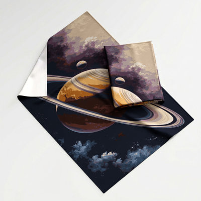 Space Saturn with rings Wall Tapestry
