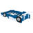 Twin Size Race Car Platform Bed With Wheels, Blue - Solid And Design Car-Shaped Wheels In Dependable Quality-1642619840