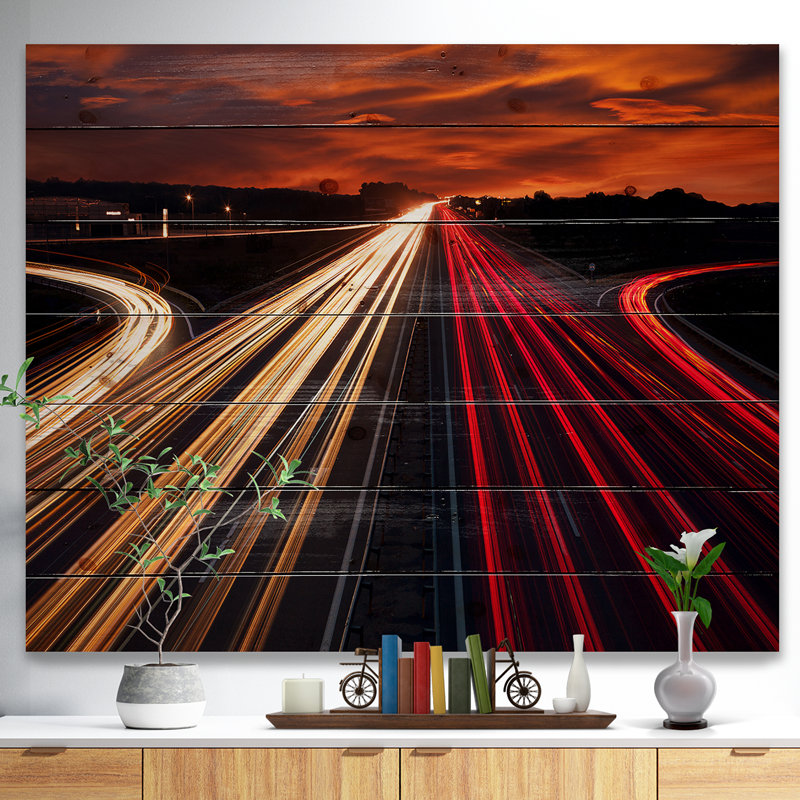 Speed Trails Trails - impression, H 15 po x l 20 po x P 1 po, Bois