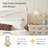 Rechargeable Cordless Table Lamp With 5200Mah Battery, 3-Level Dimmable LED Light Up To 330 Lumens, Modern Brass Design For Bedside, Desk, And Dining Room