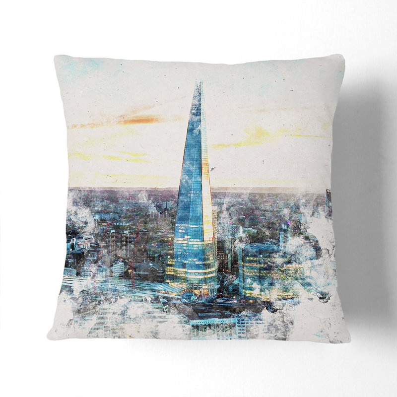 Square Throw Cushion, Black, 40cm H x 40cm W x 15cm D