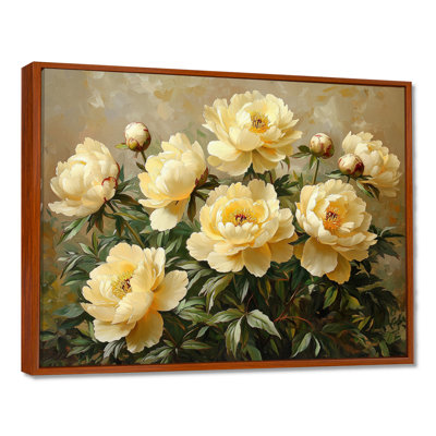 Jacoresy, pivoines d'été dans le jardin d'herbes III - pivoines, art mural