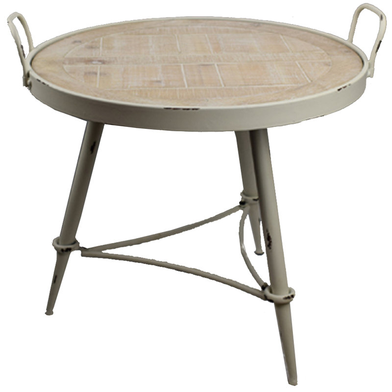 Solid Wood Tray Top End Table