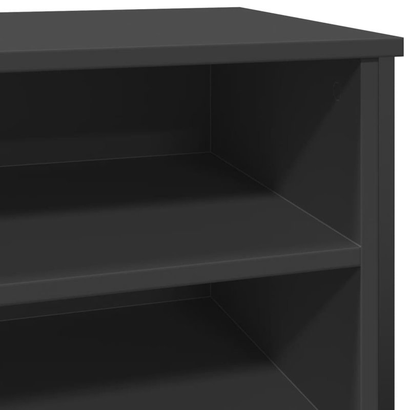 12 Pair Shoe Storage Cabinet, Black