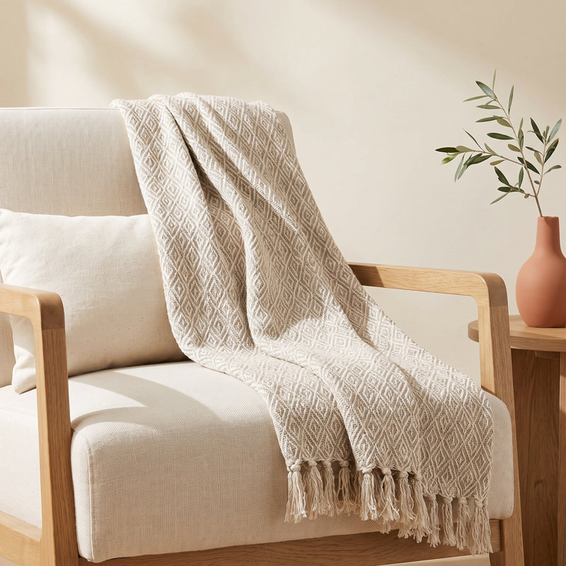 Shelby 100% Cotton Fringe Throw