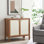 Capri 33" Wood Grain Storage Cabinet In Walnut