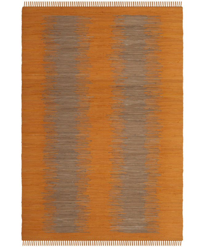 Annia Hand Woven Cotton Abstract Rug, Rectangle 8' x 10'