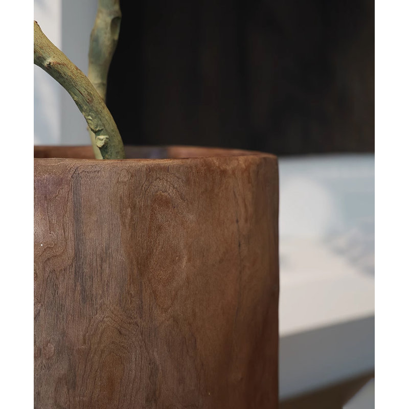 Décoration artificielle en forme de tonneau en bois