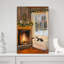 Chillincat Abstract Contemporary Cat Winter Architecture Wall Art Print 1 Piece Wrapped Canvas Wall Art-869253134