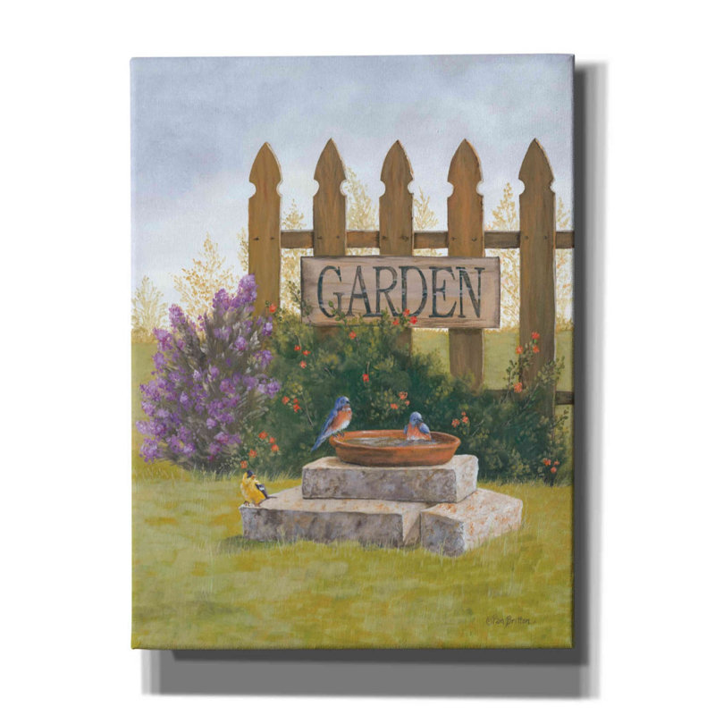 «Garden Beauty» par Pam Britton, art mural sur toile, H 16 po x l 12 po x P 0,75 po