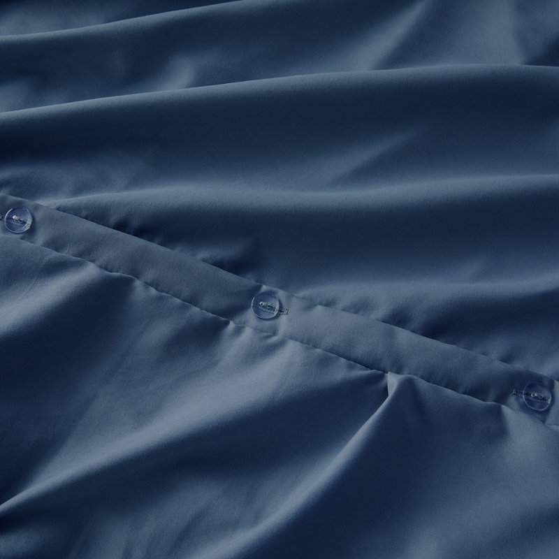 Polyester Duvet Cover & Insert, Navy, Twin Duvet + 2 Additional Pieces