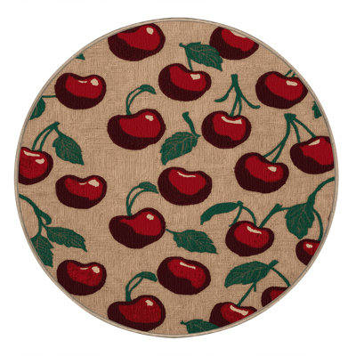  Tapis lavable cerise et fruits sucrés