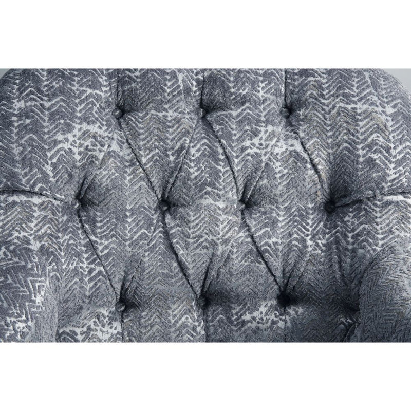 Chaise avec velours gris