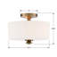 Plafonnier semi-encastré 2 lumières 12,5 po Nula-48425251