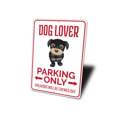 Plaque en aluminium pour chien