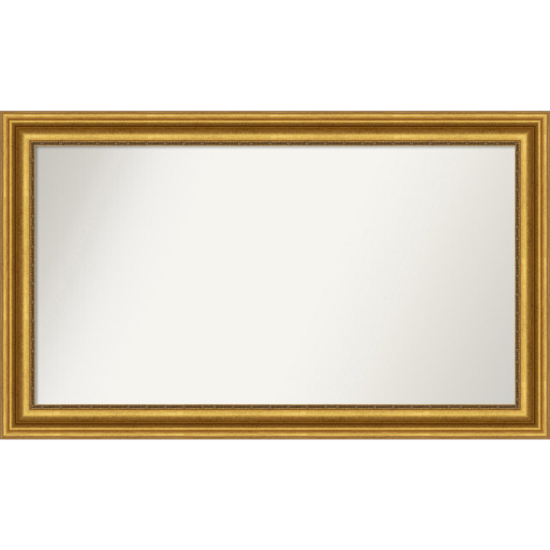 Miroir de salle de bain Jashawna, 29,75 po x 49,75 po, Doré