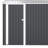 Campcraft  Outdoor Storage Shed 9×11 FT With 3 Lockable Doors,Utility Tool Shed Metal Storage Garden Sheds 4 Vents,Metal Sheds With Galvanized Steel Frame,For Backyard,Patio,Lawn,Grey-123375647