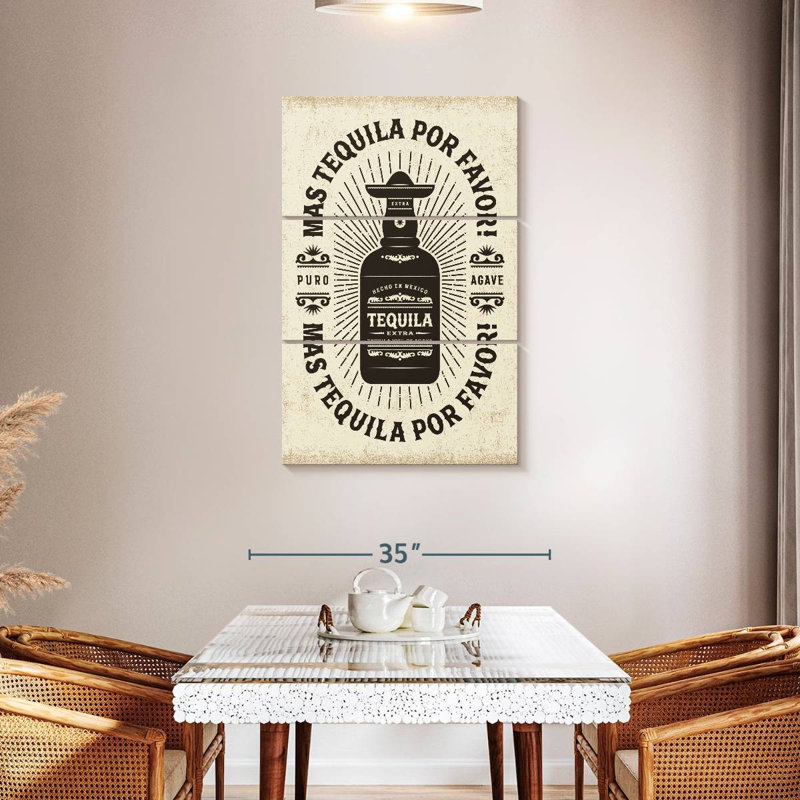 Yarlin Tequila, 45" H x 28" W