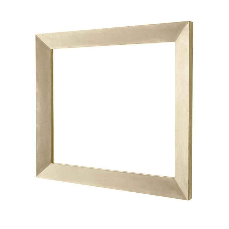 Portola Modern & Contemporary Beveled Bathroom / Vanity Mirror, 33.5" x 29.5", Sand