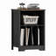 Armoire de rangement pour disques vinyles en vinyle, support pour tourne-disque pouvant contenir 160 albums, noir rétro