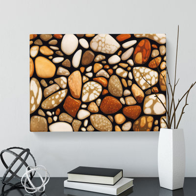 XXX-H1022-WF-10318X Wonderful River Pebbles - Wrapped Canvas Print