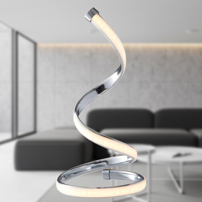 Set of 2 Spira - Polished 10W LED Table Lamps