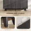 Coffee Bar Cabinet,Fluted Sideboard Buffet Cabinet,with Doors,Adjustable Shelves,Wood Legs-728102937