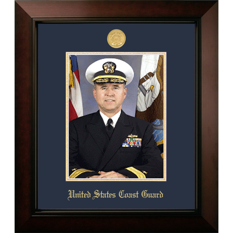 Coast Guard Portrait Legacy Picture Frame, Gold