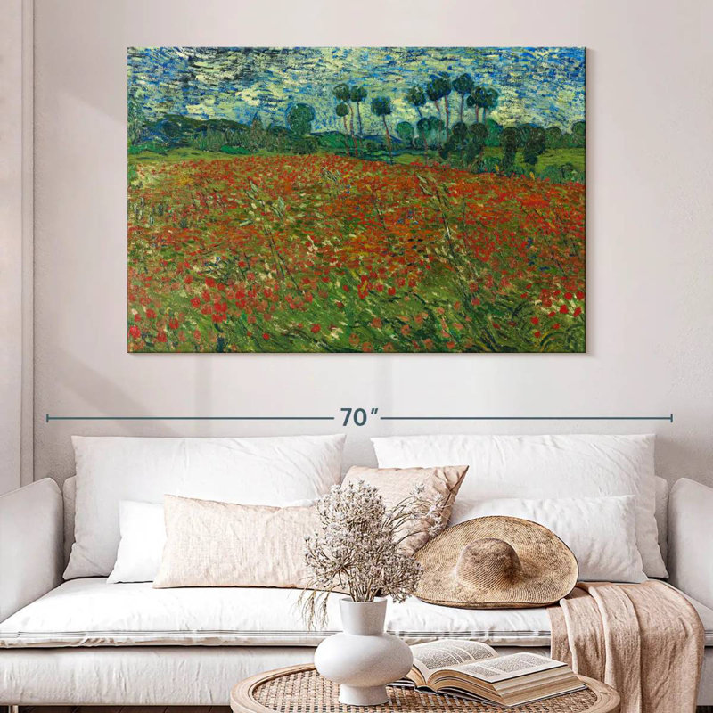 Champ de coquelicots Alvord 1890, H 34 po x l 51 po