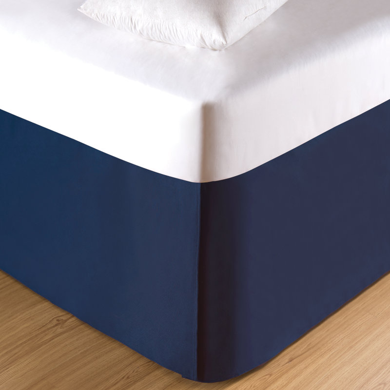 Navy Bed Skirt, Twin