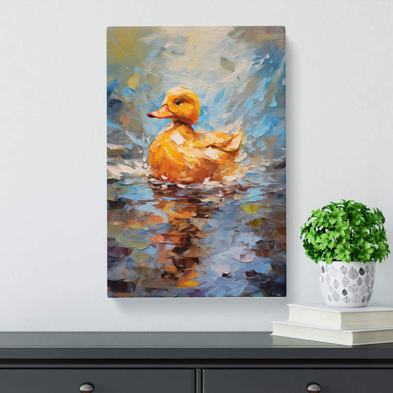 Duck Impressionism No.3 - Print, 50cm H x 35cm W x 3cm D