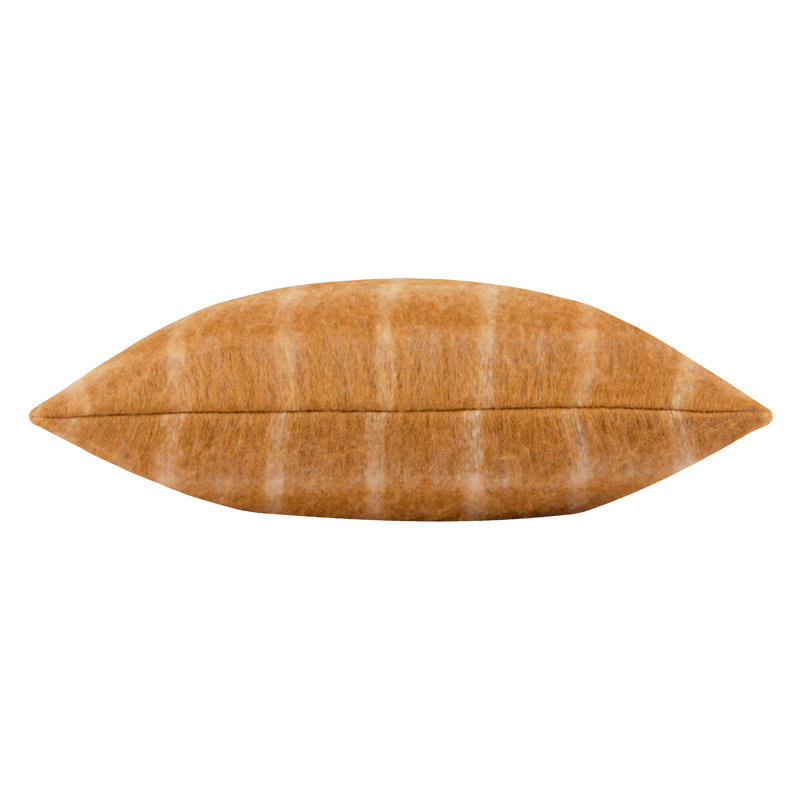 Yarrow Check Square Cushion, Ginger