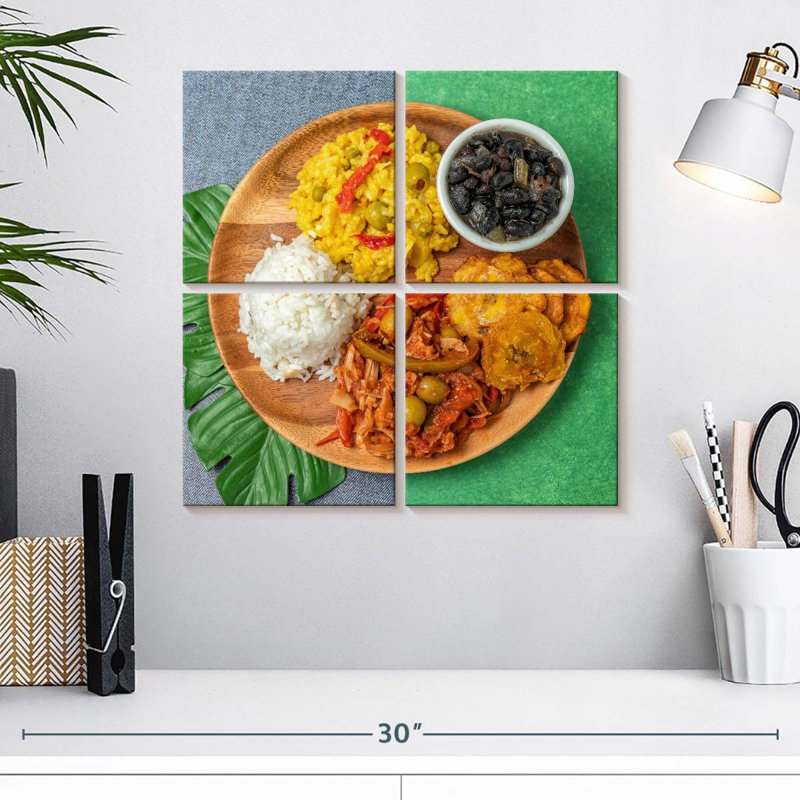 Assiette de nourriture cubaine Yarlin, H 18 po x l 18 po