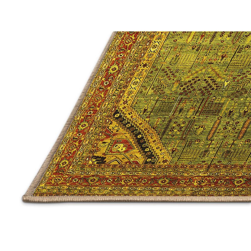Manuella Performance Oriental Indoor Rug, Rectangle 8' x 12'