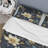 Golden Night Flowers Paisley II Floral Duvet Cover-866979502