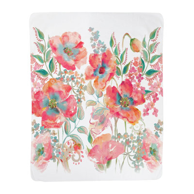 Bohemian Poppies Poppies Sherpa Throw