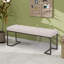 Banc rembourré avec pieds en métal-1220251847