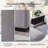 Loette 122"W Upholstered U-shape Sectional with Removable 2 Ottomans & Storage Armrests-1029242341
