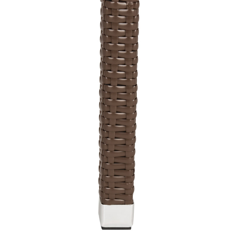 Chaise de patio empilable Key Vista, Brun
