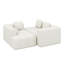 Canapé à combinaison libre avec méridienne en L, canapé modulaire rembourré modulaire de 101,2 po avec assise profonde et deux poches latérales-1203660841