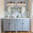 Atsuhisa Large 3-Light Modern Dimmable Vanity Light with Clear Glass Shade