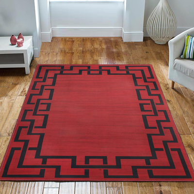 Oriental Machine Tufted Shag Area Rug