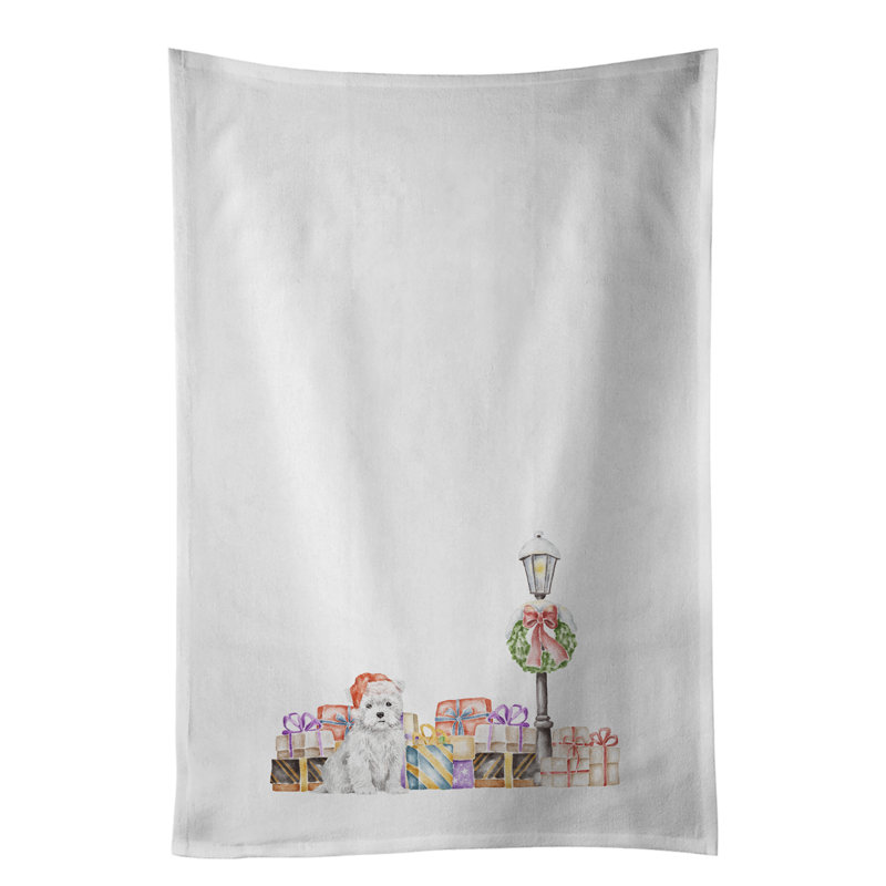 Ensemble de 2 serviettes de cuisine West Highland White Terrier